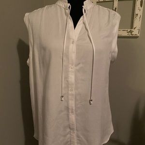 APT 9 white sleeveless blouse